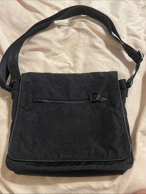 Supreme Lacoste crossover rare Black Nylon Messenger Crossbody